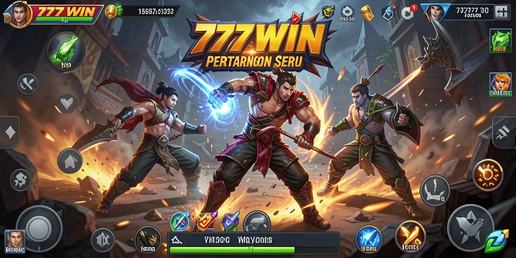 Tangkapan layar menunjukkan pertarungan mendebarkan di 777WIN.