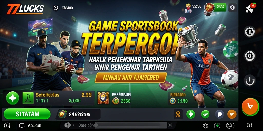 Tampilan gameplay interaktif dan menarik dari 77LUCKS.