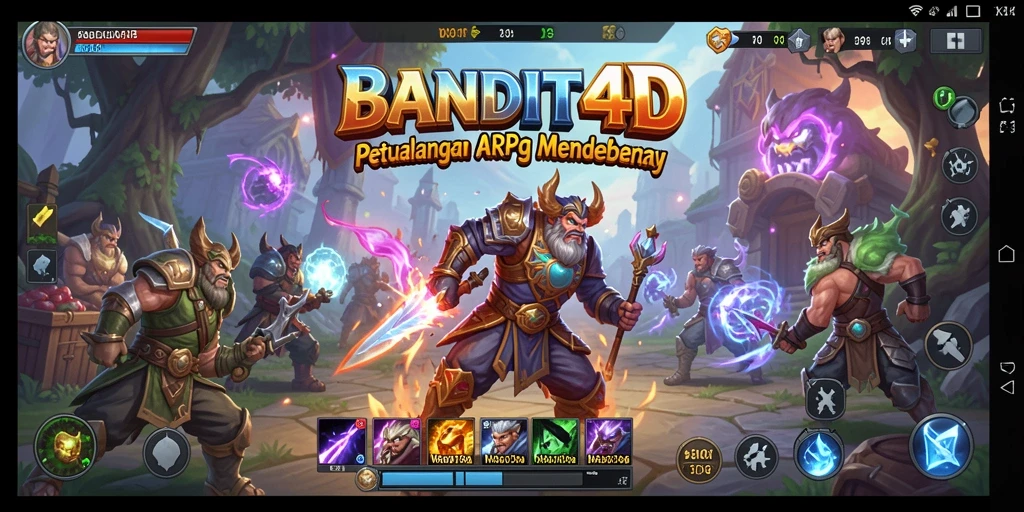 Tampilan gameplay mendebarkan di BANDIT4D dengan aksi ARPG yang seru.