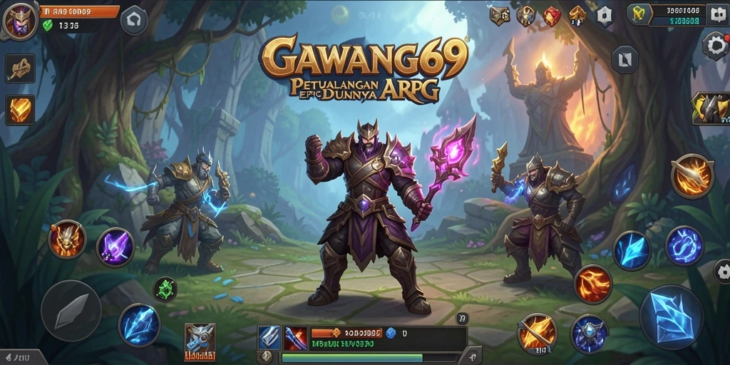 Screenshot gameplay GAWANG69 yang menunjukkan pertarungan seru dalam ARPG.