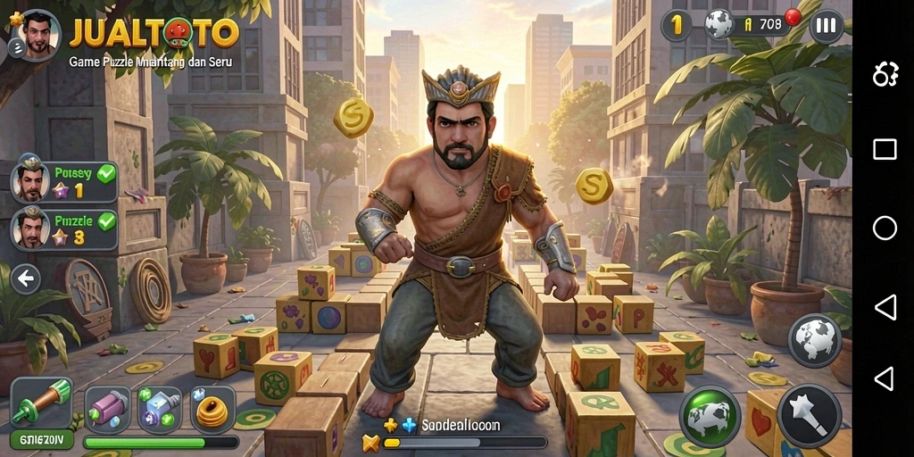 Tampilan gameplay seru dalam JUALTOTO, menantang dan penuh strategi.