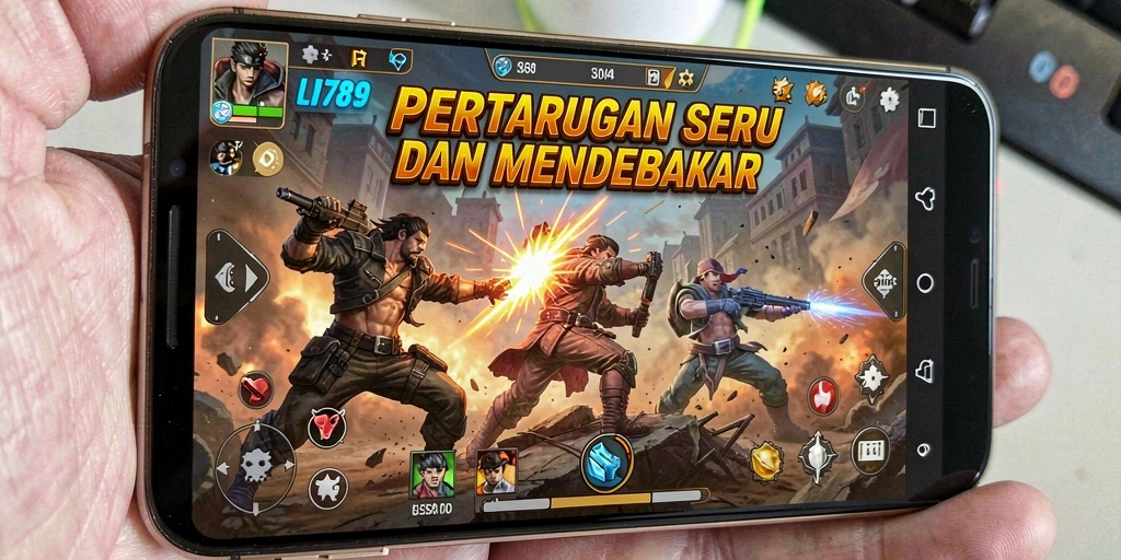 Tampilan gameplay seru dari LI789 dengan aksi pertarungan intens.