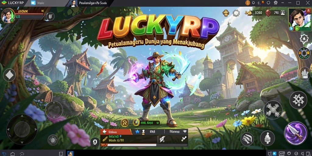 Gameplay menakjubkan LUCKYRP dalam misi petualangan.