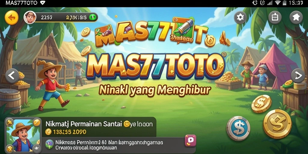 Tampilan gameplay menarik dari MAS77TOTO dengan level yang beragam.