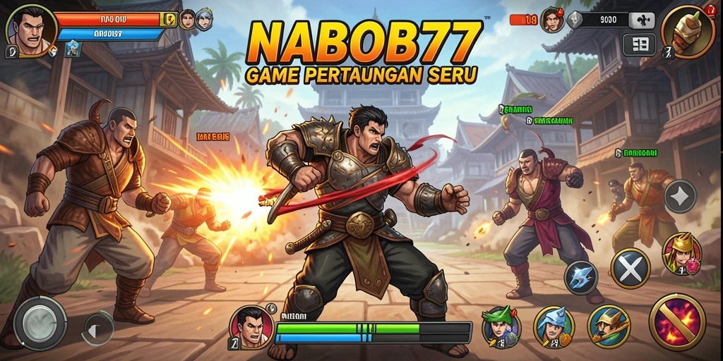 Tampilan seru dari pertarungan di NABOB77 dengan karakter beraksi.