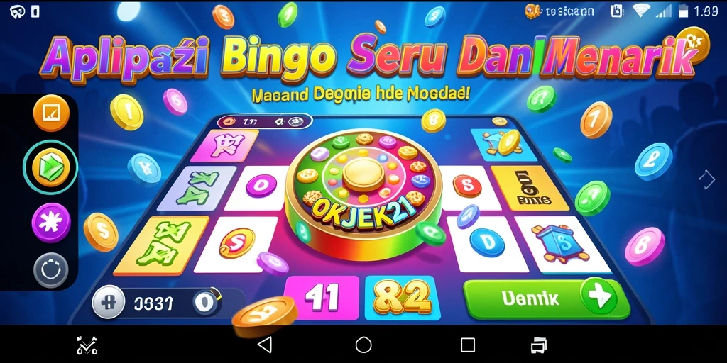 Tampilan gameplay seru dari OKJEK21 permainan Bingo.