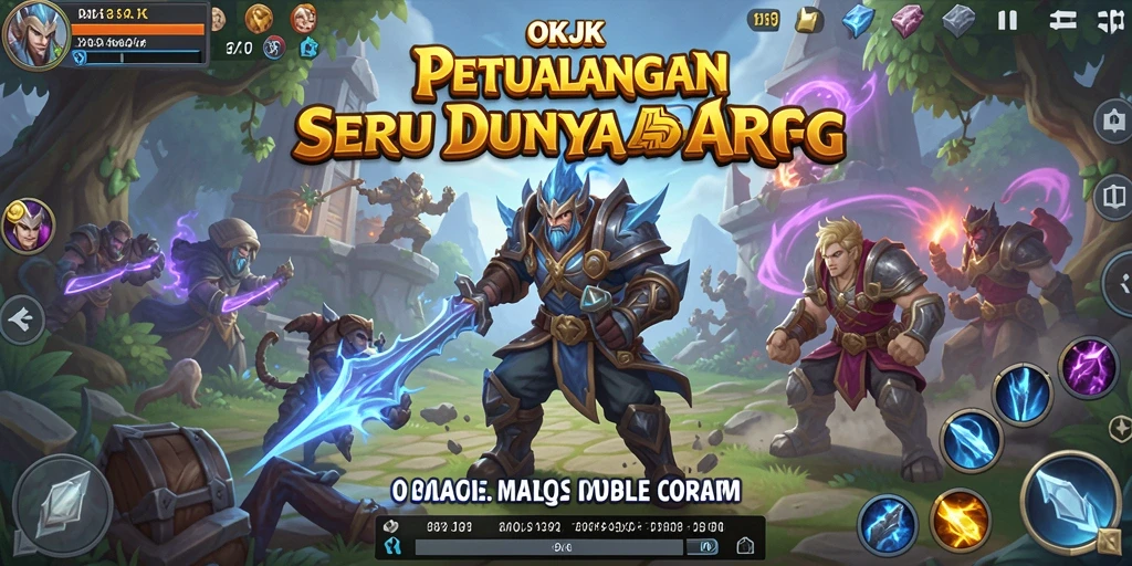 Tampilan gameplay ARPG yang menakjubkan dan dinamis.