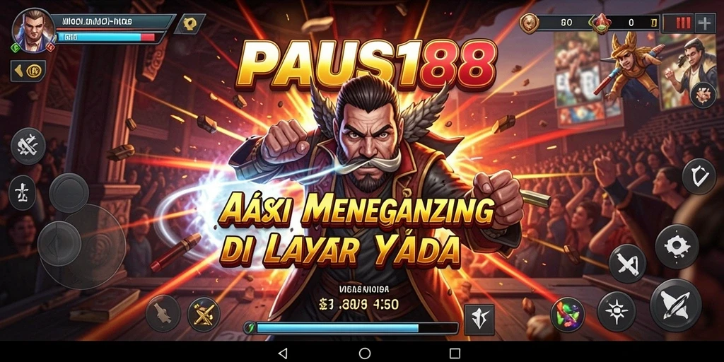 Tangkapan layar menggambarkan aksi intens dalam PAUS188.
