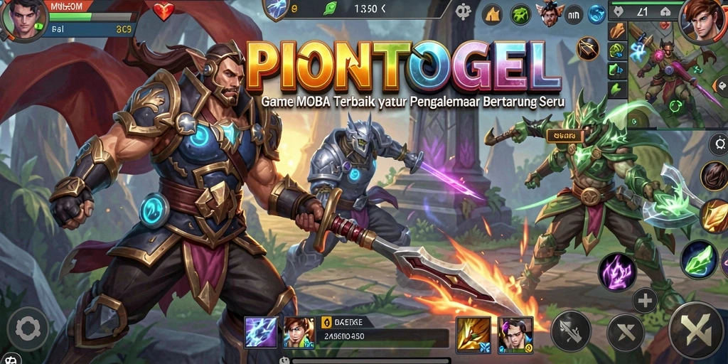 Tampilan gameplay seru dari PIONTOGEL dalam aksi MOBA.