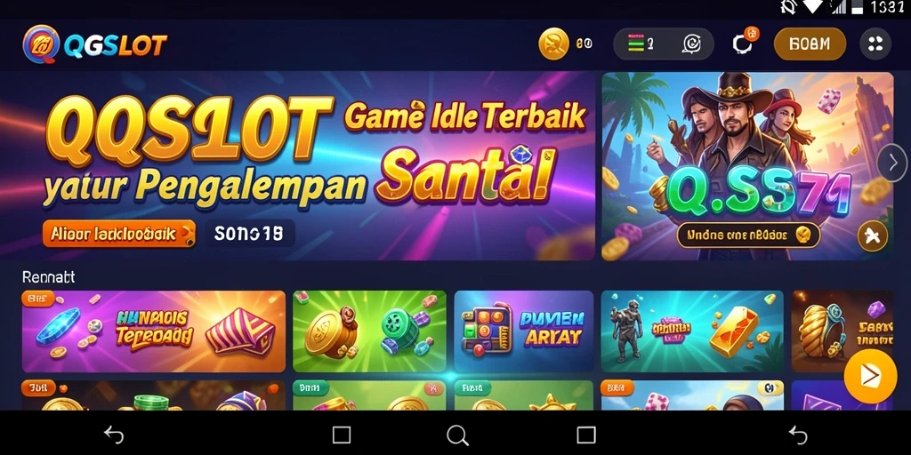 Tampilan gameplay QQSLOT yang menenangkan dan menarik.