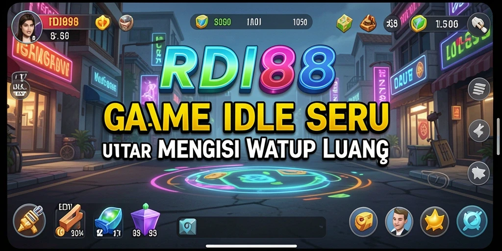 Tampilan gameplay utama RDI88 yang menampilkan elemen Idle yang menarik.