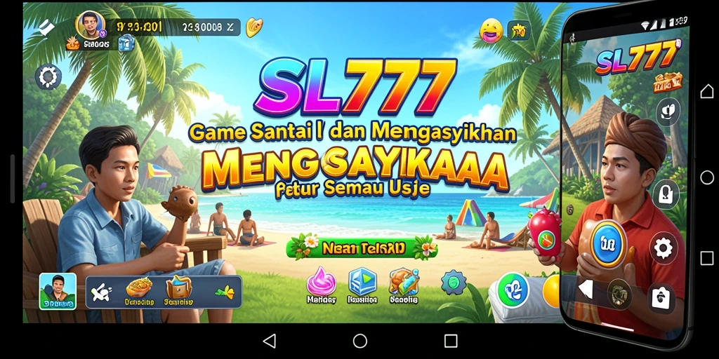 Tampilan menarik SL777 saat memainkan level gameplay Casual.