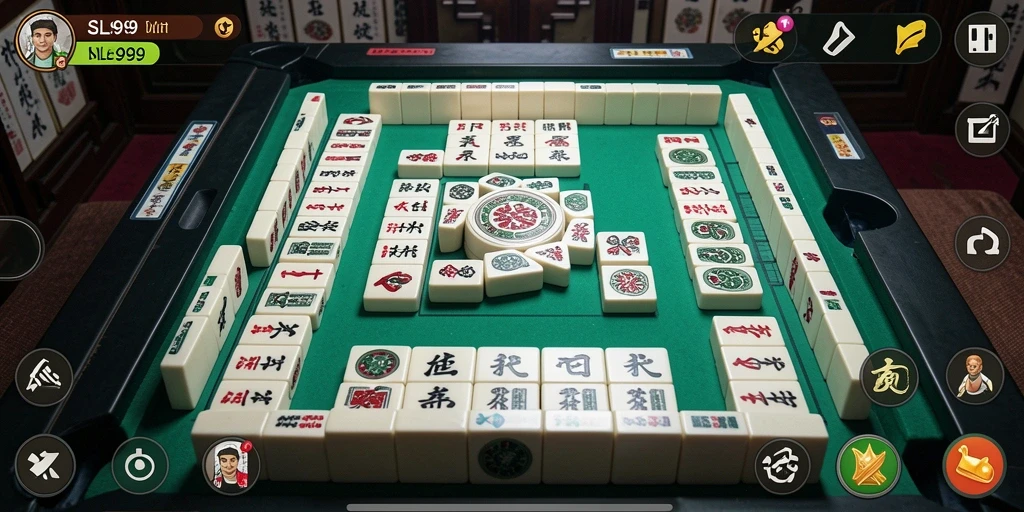 Tampilan screenshot SL999 menampilkan gameplay Mahjong yang menantang dan menarik.