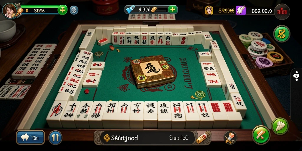 Tampilan gameplay SR996 menampilkan keindahan permainan Mahjong yang memikat.