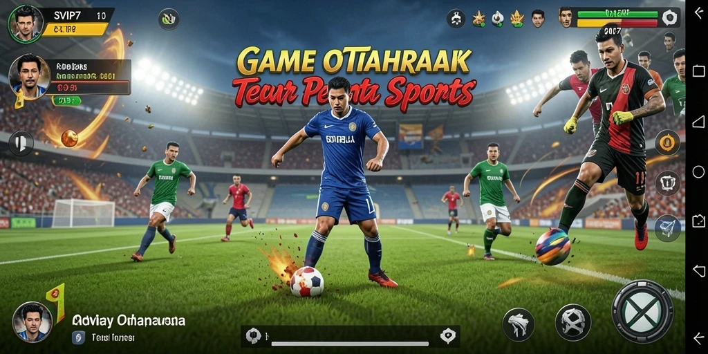 Tampilan gameplay menarik dari SVIP7 saat pertandingan olahraga.