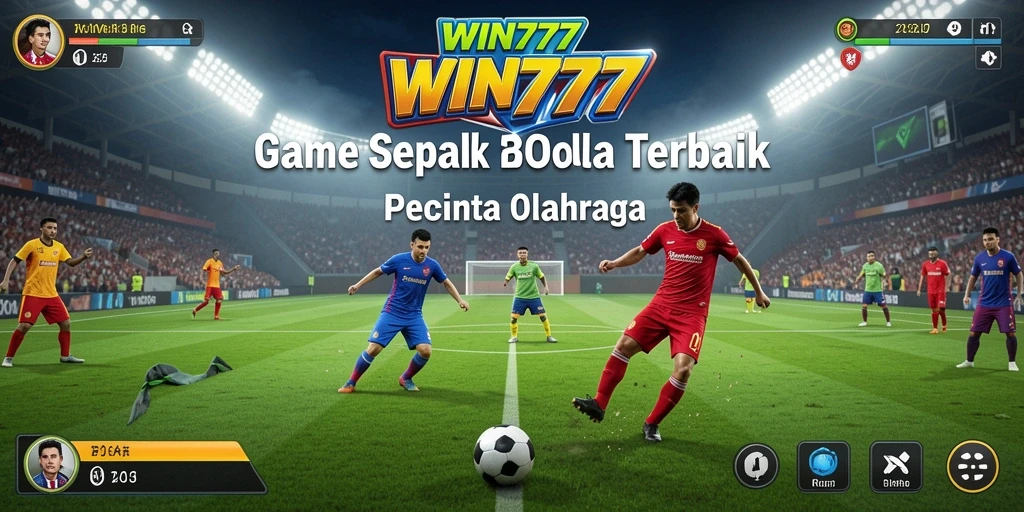 Tampilan gameplay WIN777 yang menakjubkan dalam pertandingan sepak bola.